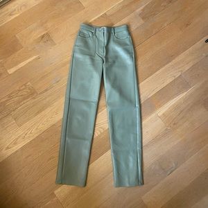 Aritzia Wilfred Melina Leather Pants